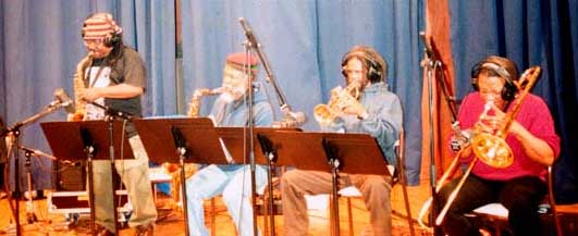 The Skatalites in studio